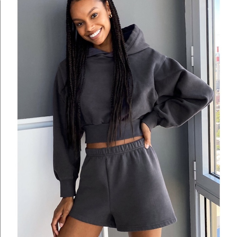 Aritzia cozy fleece high rise 3” sweat short
